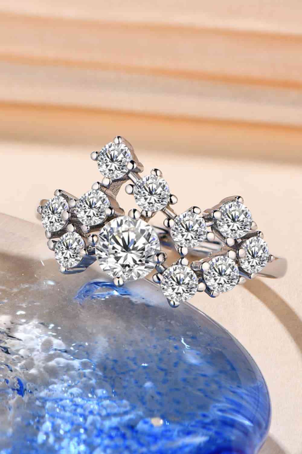 1.2 Carat Moissanite 925 Sterling Silver Ring - Ladyez