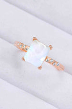Square Moonstone Ring - Ladyez