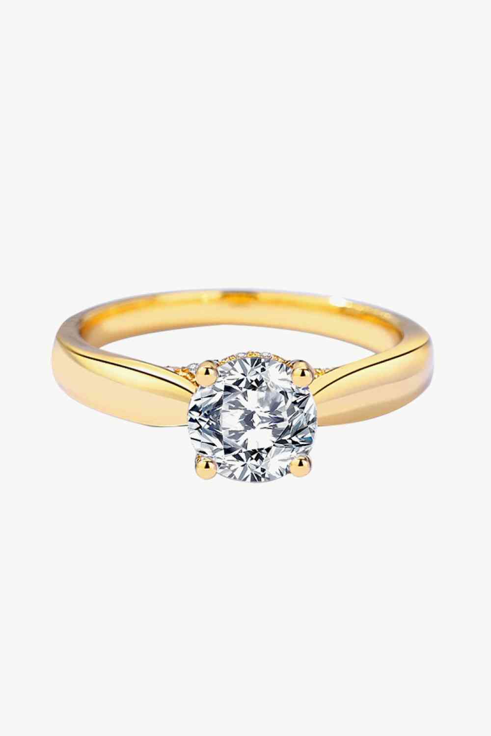 Classic 925 Sterling Silver Moissanite Ring - Ladyez