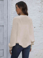 Bat Sleeve Open Front Short Cardigan - Ladyez