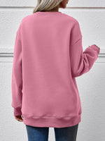 THE HELL I WON'T Round Neck Long Sleeve Sweatshirt - Ladyez