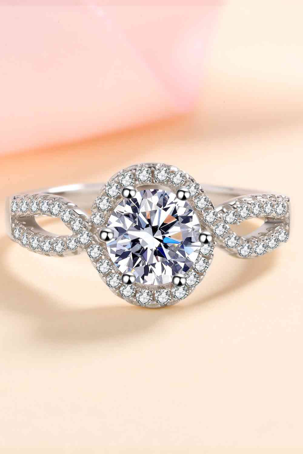 Feel The Joy 925 Sterling Silver Moissanite Ring - Ladyez