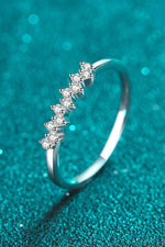 Eye-Catching 925 Sterling Silver Moissanite Ring - Ladyez