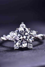 3 Carat Moissanite Twisted Ring - Ladyez