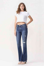 Vervet by Flying Monkey Luna Full Size High Rise Flare Jeans - Ladyez