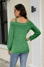 Cutout Cold-Shoulder Top - Ladyez