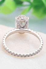 14K White Gold 2.5 Carat Moissanite 4-Prong Ring - Ladyez