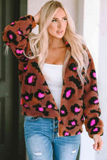 Leopard Zip-Up Jacket - Ladyez