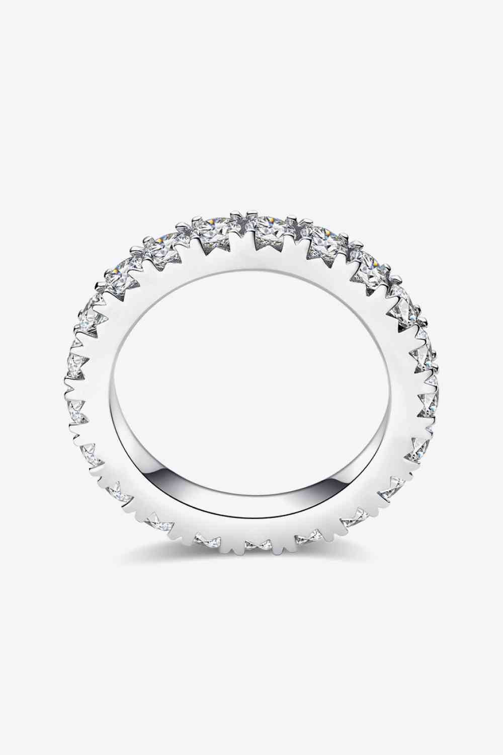 Adored 2.3 Carat Moissanite 925 Sterling Silver Eternity Ring - Ladyez