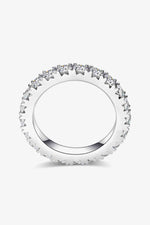 Adored 2.3 Carat Moissanite 925 Sterling Silver Eternity Ring - Ladyez