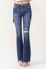 Vervet by Flying Monkey Luna Full Size High Rise Flare Jeans - Ladyez