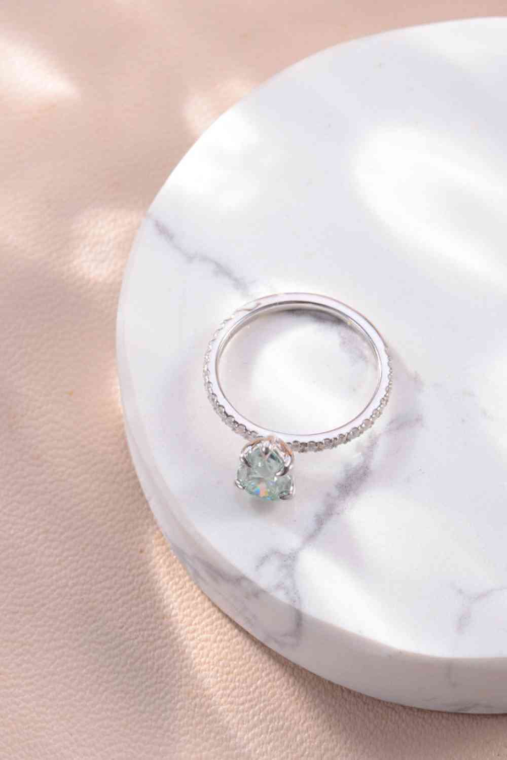 1.5 Carat Teardrop Shape Moissanite 925 Sterling Silver Ring - Ladyez