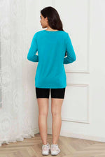 Basic Bae Full Size Round Neck Long Sleeve Top - Ladyez
