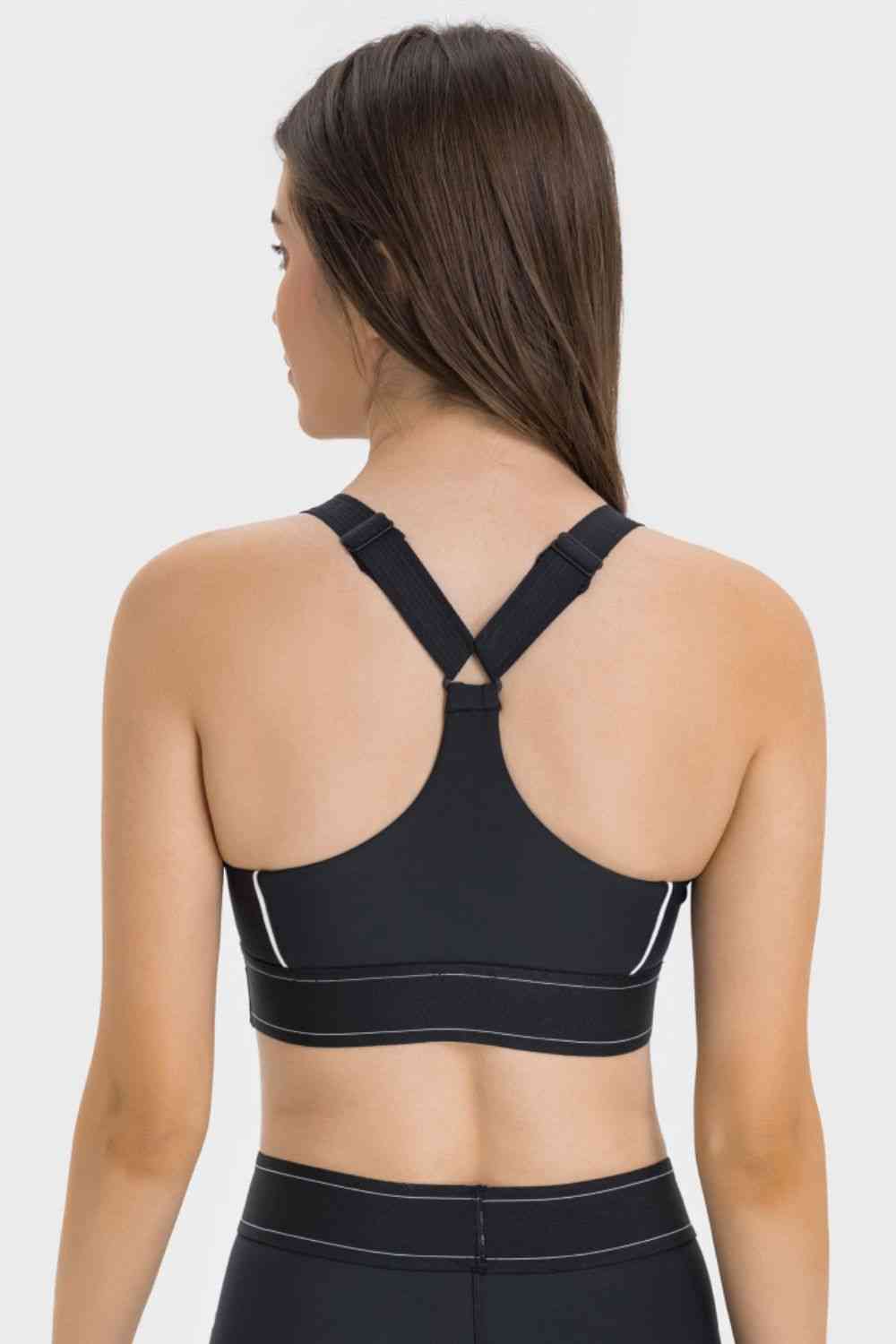 Contrast Sports Bra - Ladyez