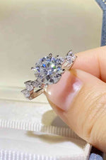 2 Carat Moissanite 925 Sterling Silver Ring - Ladyez