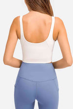 Deep V-Neck Crop Sports Bra - Ladyez