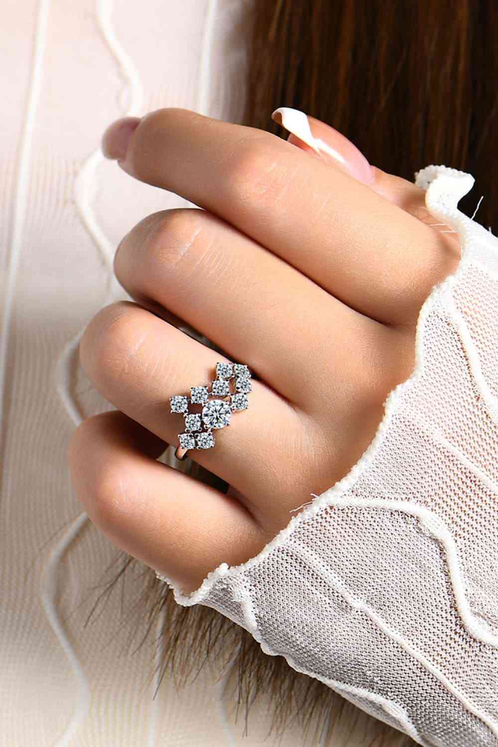 1.2 Carat Moissanite 925 Sterling Silver Ring - Ladyez