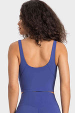 Deep V-Neck Crop Sports Bra - Ladyez