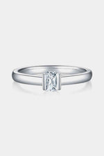 Moissanite 925 Sterling Silver Solitaire Ring - Ladyez