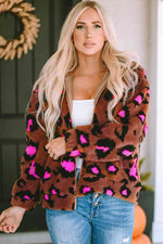 Leopard Zip-Up Jacket - Ladyez