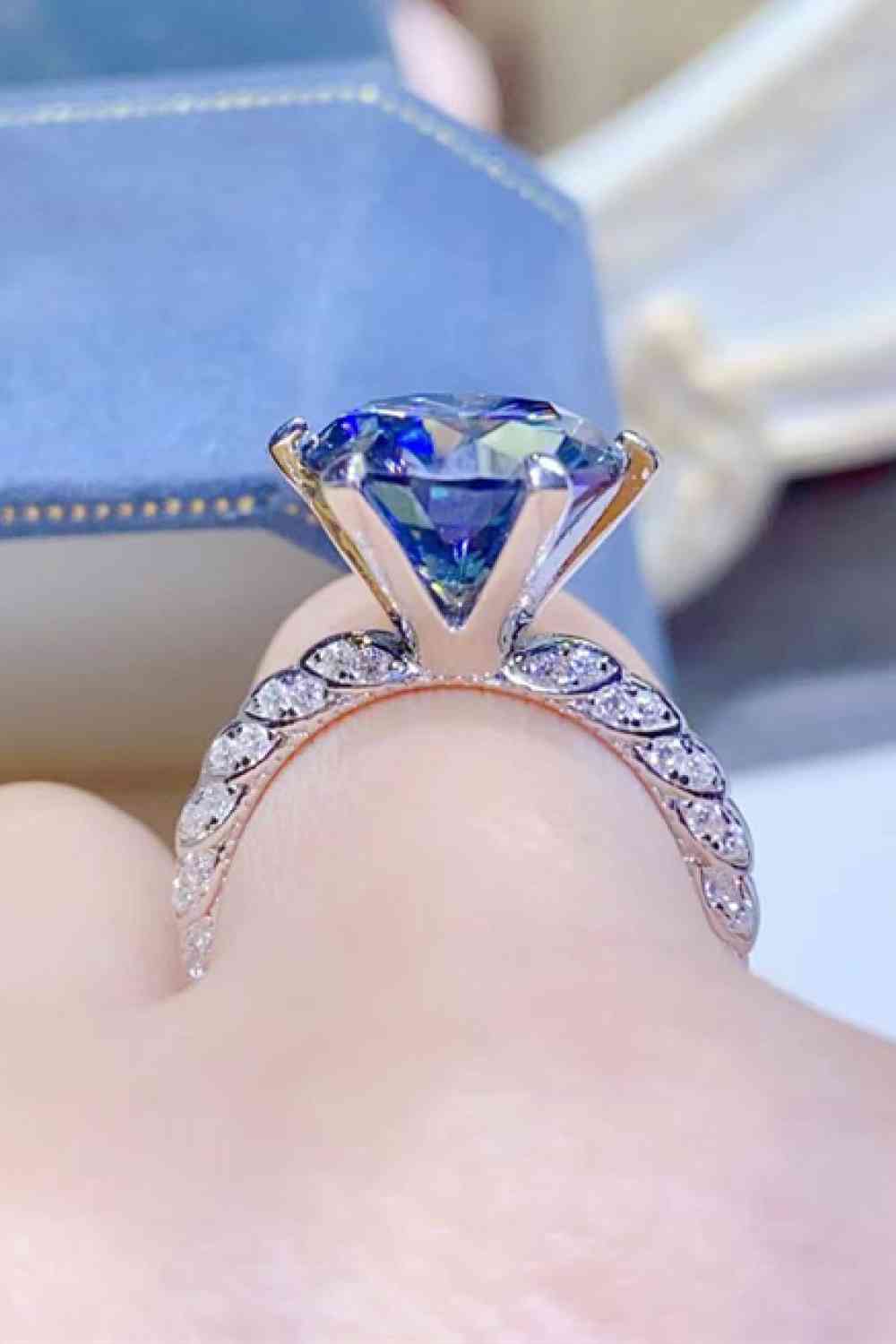 5 Carat Moissanite 925 Sterling Silver Ring - Ladyez