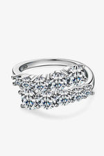 Adored Moissanite 925 Sterling Silver Ring - Ladyez