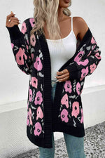 Open Front Longline Cardigan - Ladyez