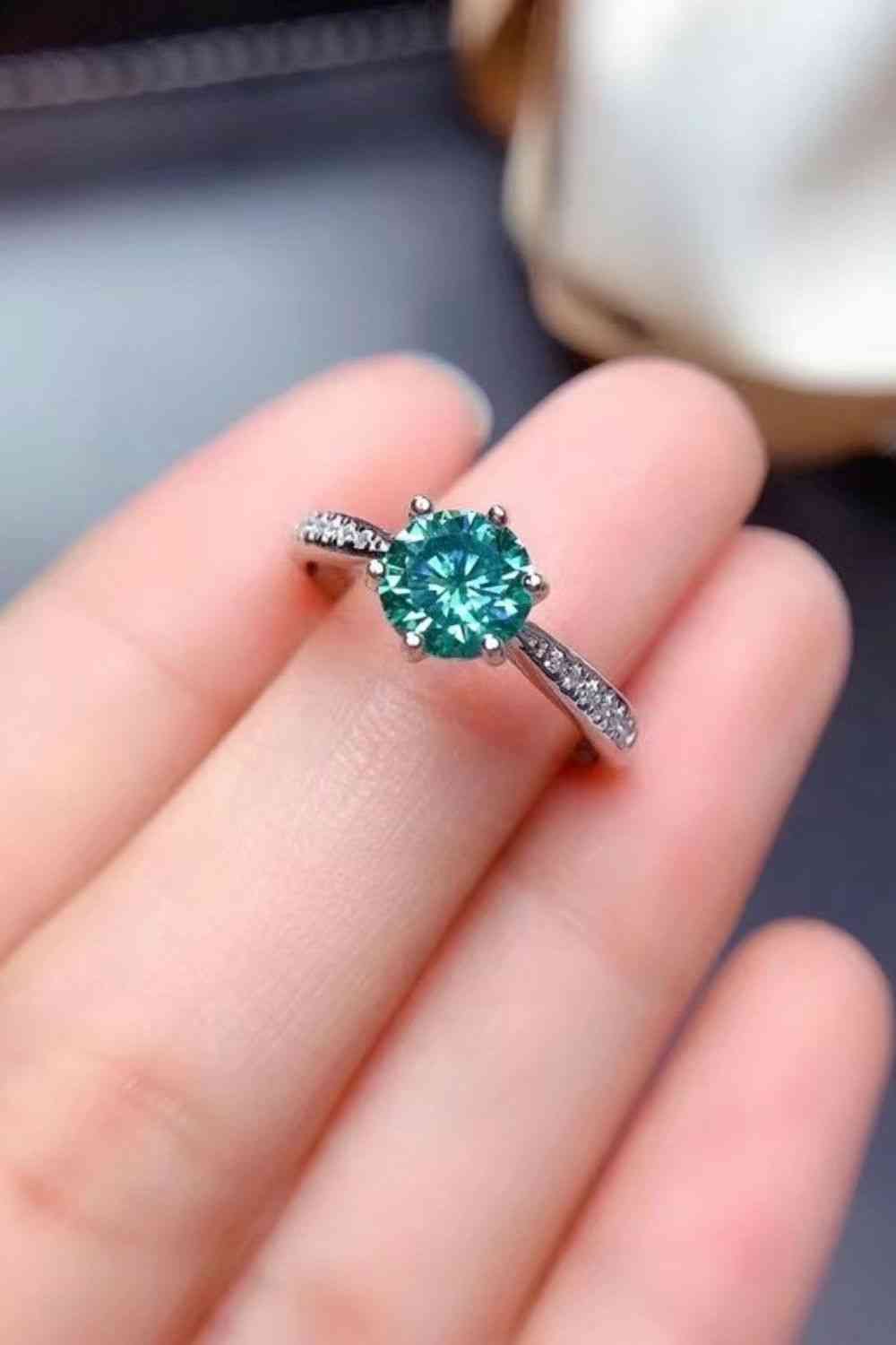 All For You 2 Carat Moissanite 925 Sterling Silver Ring - Ladyez