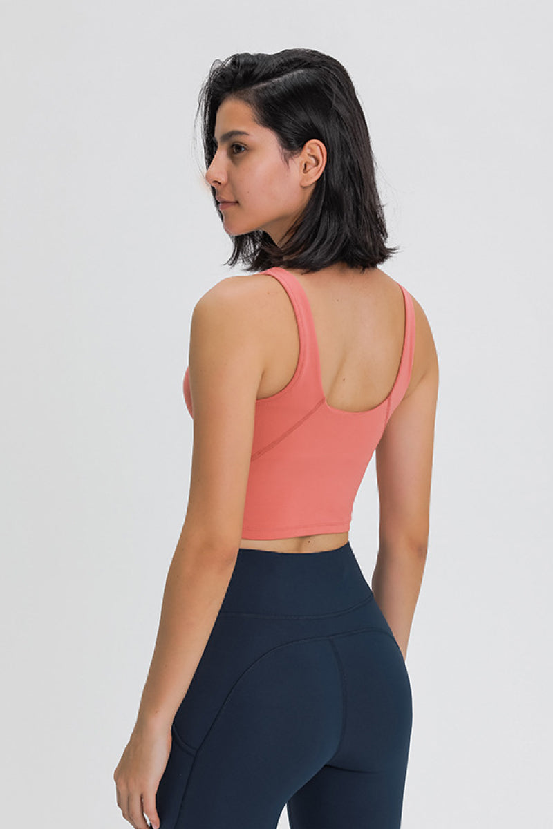 Scoop Back Sports Bra - Ladyez