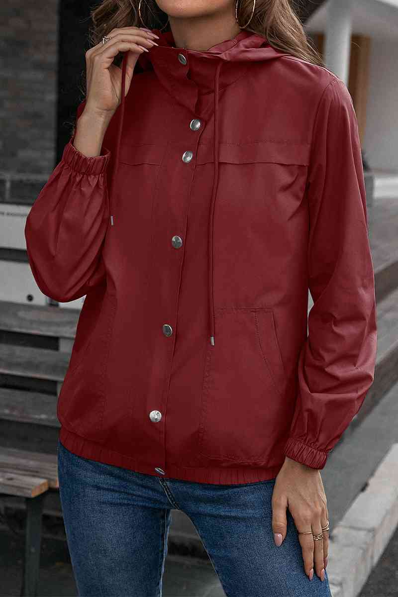 Button-Down Long Sleeve Sports Jacket - Ladyez