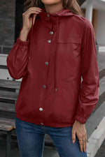 Button-Down Long Sleeve Sports Jacket - Ladyez
