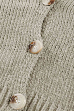 Button Down Cardigan with Pockets - Ladyez