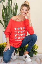 Celeste Full Size Heart Graphic Long Sleeve T-Shirt - Ladyez