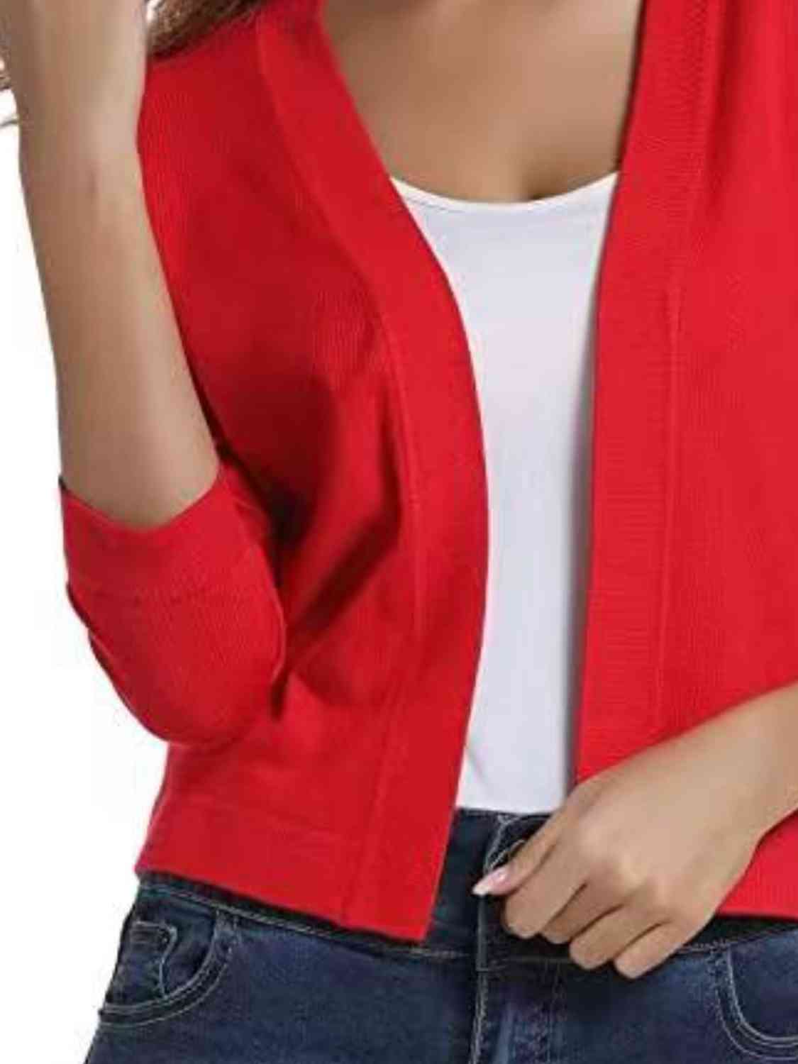Open Front Cardigan - Ladyez