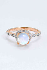 Round Moonstone Ring - Ladyez
