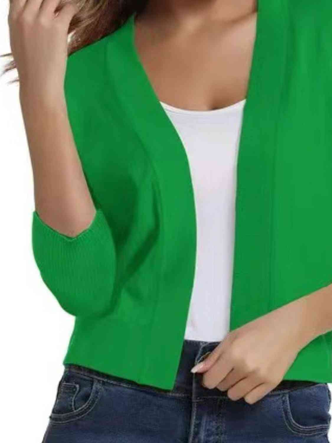 Open Front Cardigan - Ladyez