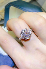 2 Carat Moissanite 925 Sterling Silver Ring - Ladyez