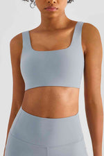 Square Neck Sports Bra - Ladyez