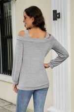 Cutout Cold-Shoulder Top - Ladyez