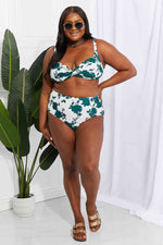 Marina West Swim Take A Dip Twist High-Rise Bikini in Forest - Ladyez