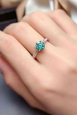 All For You 2 Carat Moissanite 925 Sterling Silver Ring - Ladyez