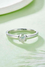 Moissanite 925 Sterling Silver Solitaire Ring - Ladyez