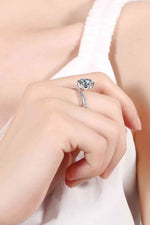 3 Carat Moissanite 6-Prong Ring - Ladyez