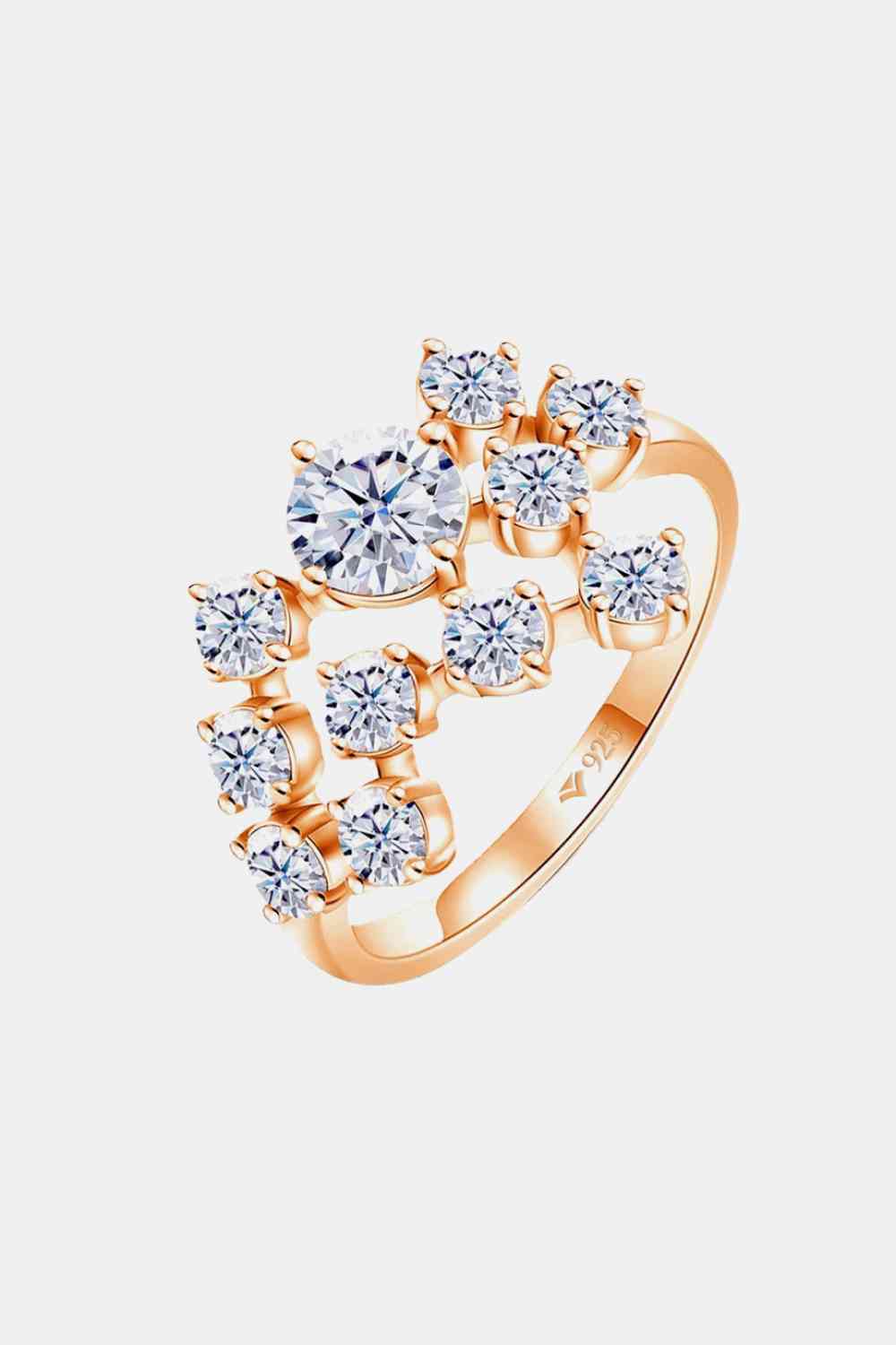1.2 Carat Moissanite 925 Sterling Silver Ring - Ladyez