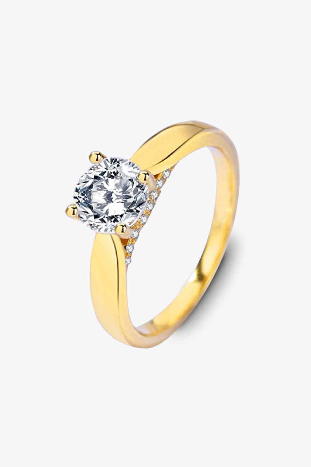 Classic 925 Sterling Silver Moissanite Ring - Ladyez