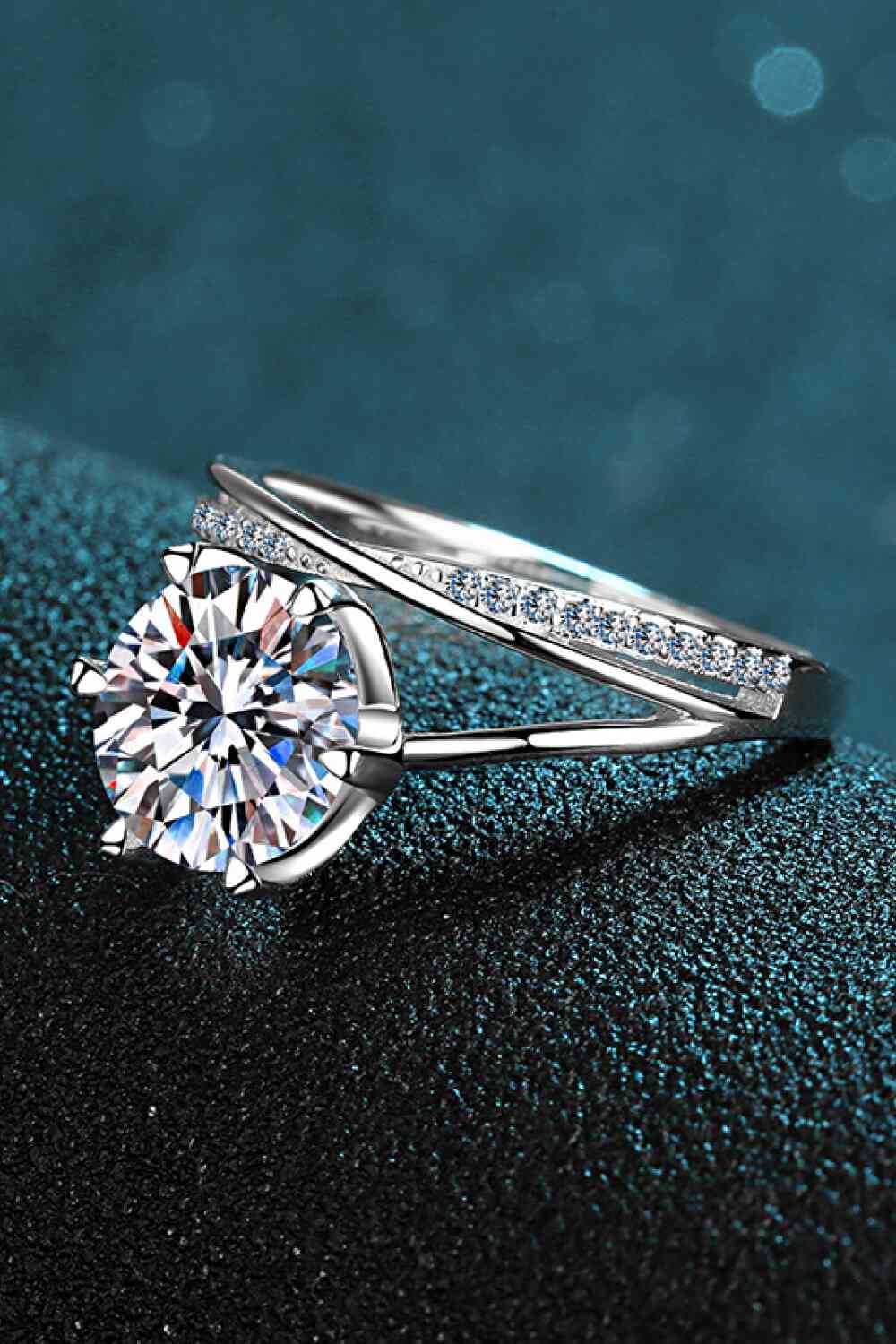 3 Carat Moissanite 6-Prong Ring - Ladyez