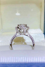 2 Carat Moissanite 925 Sterling Silver Ring - Ladyez