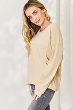 HEYSON Full Size Mineral Wash Thermal Top - Ladyez