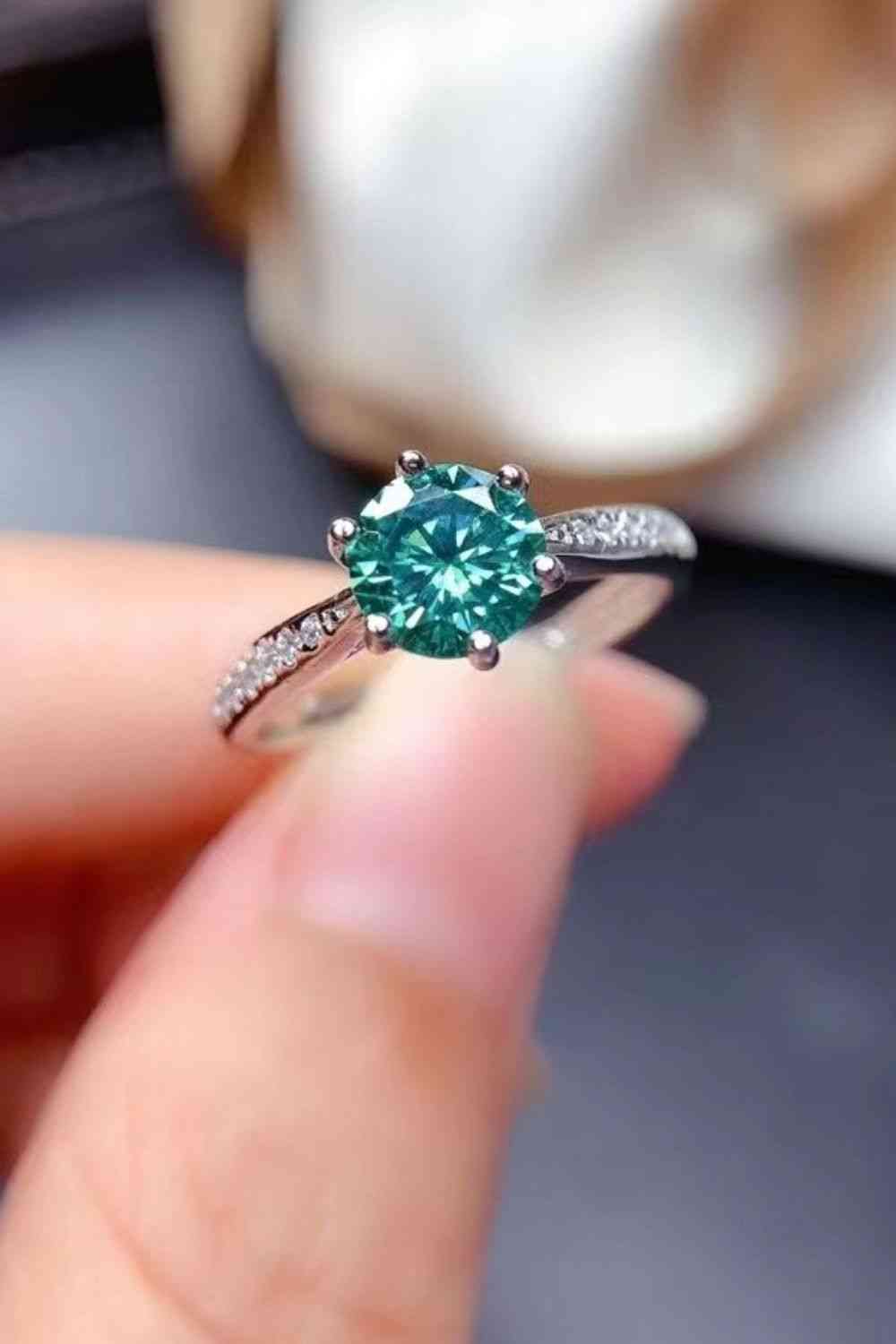 All For You 2 Carat Moissanite 925 Sterling Silver Ring - Ladyez