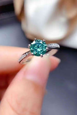 All For You 2 Carat Moissanite 925 Sterling Silver Ring - Ladyez